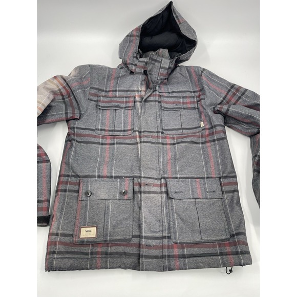 Vans Mixter II Jacket Coat Plain Cotton Gray White Men's Size Large - Picture 1 of 16